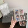 A5 Transparent Water Ripple Loose-Leaf Album for Star-Chase Cards and 3-Inch Polaroid Storage