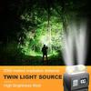 Mini USB Rechargeable COB LED Flashlight,180°Rotatable Magnetic Work Light, Emergency Power Bank Flashlight with 8 Lighting Modes for Camping Repair