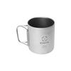 S'more Titanium Mug Double Titanium Cup Titanium Cup Double Titanium Outdoor Camping Double Structure 350ml 450ml Titanium Tableware Double Wall