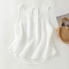 Women's Color Cotton And Linen Camisole Loose Inner Sleeveless Versatile Bottoming Top