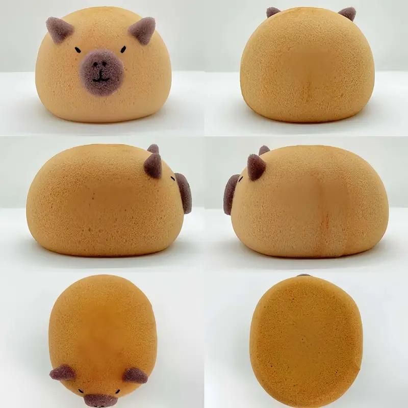1Pc Cute Soft Bath Balls Kapibala Bath Sponge Balls Bath Face Wash Bath Rubbing Sponge Animal Bath Balls Accessories Cute Gifts