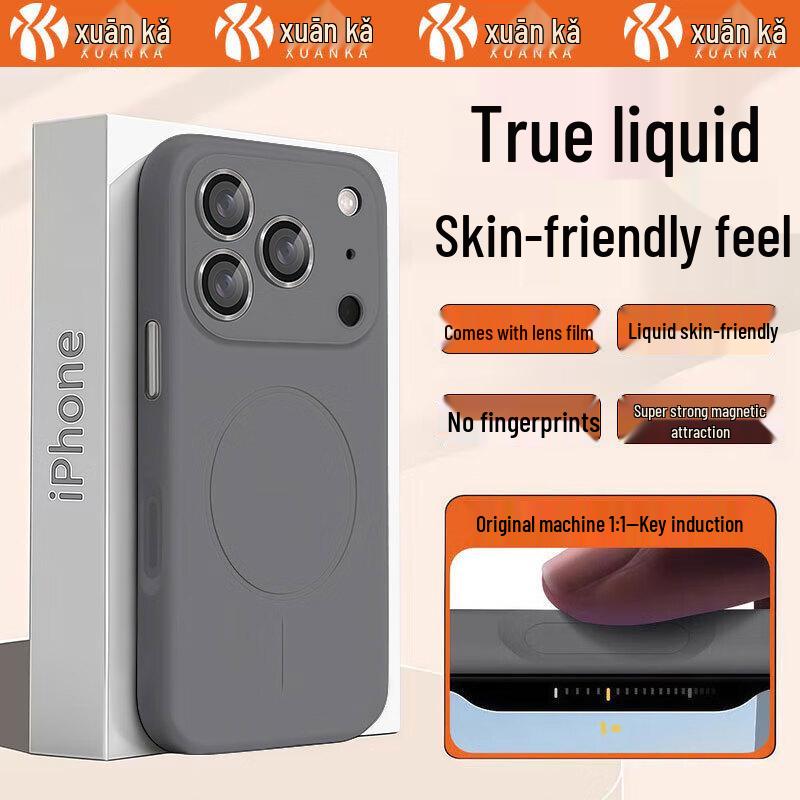 

XuanKa MagSafe Liquid Silicone iPhone Case with Lens Protector iPhone 17 Pro Max