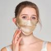 Maschera Facciale Unisex Estiva in Seta di Gelso Protezione UV Doppio Strato 3D Copri Viso Protezione Solare per Uomo e Donna