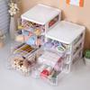 Clear Storage Organizer Desk Organizer with Drawers Plastic Stationery Organizer Makeup Organizer Storage Box for Office