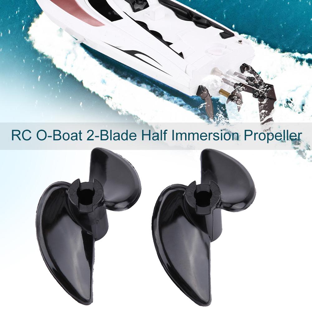 Electric RC OBoat Accessory 4*40mm CNC 2Blade Half Immersion Propeller (2 Pairs)