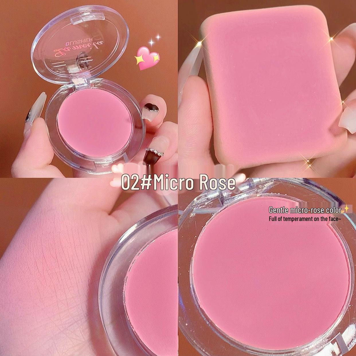 

Natural Nude Blush & Highlighter: Long-lasting, Energetic, Delicate Rouge for Student Style Contour