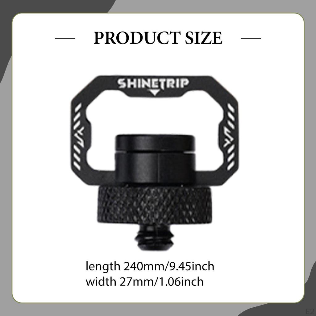 Portable Light Hanger Rotating D Universal 1/4 Thread Versatile Lightweight Aluminum Alloy for