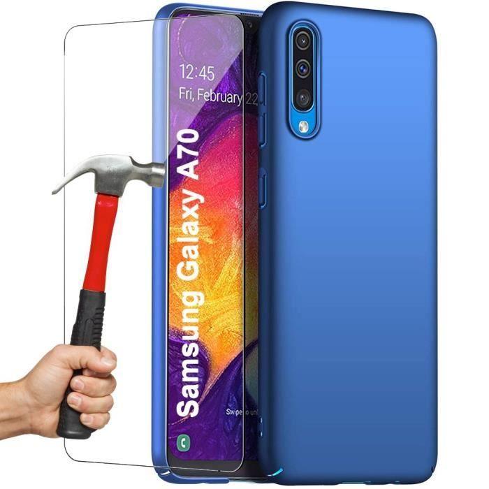 Kryt na telefon - BOOLING - pro Samsung A70 - Matný silikon - Nárazuvzdorný - 2 tvrzená skla