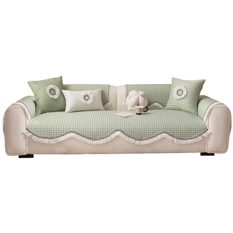 Sofa Cushion Summer New Ice Silk Mat Cushion Universal Non-Slip Seat Cushion Light Luxury High-Grade Leather Sofa Cover