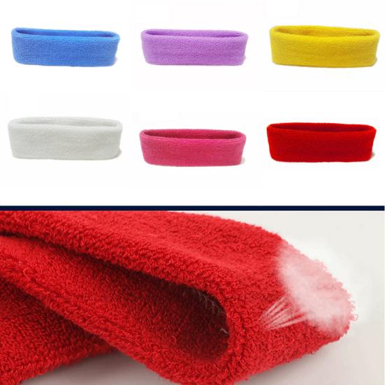Outdoor Sport Sweatband Headband Yoga Gym Unisex Stretch Solid Color Hair Band