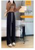 Wide Leg Pants Women Spring Autumn Winter Casual Sweatpants - Fleece and Non-Fleece Options