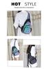 Vielseitiger Mini-Rucksack mit Diamantgittermuster: Multifunktionale Schulter-, Crossbody-, Hüft- und Brusttasche für High-School-Schülerinnen und Frauen.