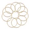 AEE4-10 Pack 3 Zoll Gold Traumfänger Metallringe Reifen Makramee Ring für Traumfänger und Bastelarbeiten