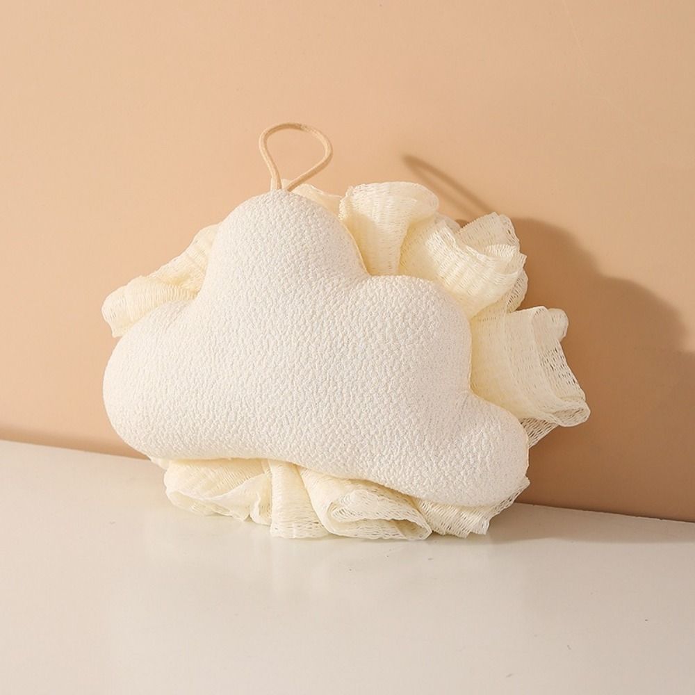 2Pcs Non-loose Back Massage Foam Net Super Soft Bath Flower Ball Cloud Scrub Towel  Student
