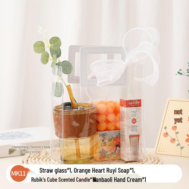Mother s Day & Women s Day Gift Set MK-11 Bamboo Cup + Soap + Candle + Hand Cream
