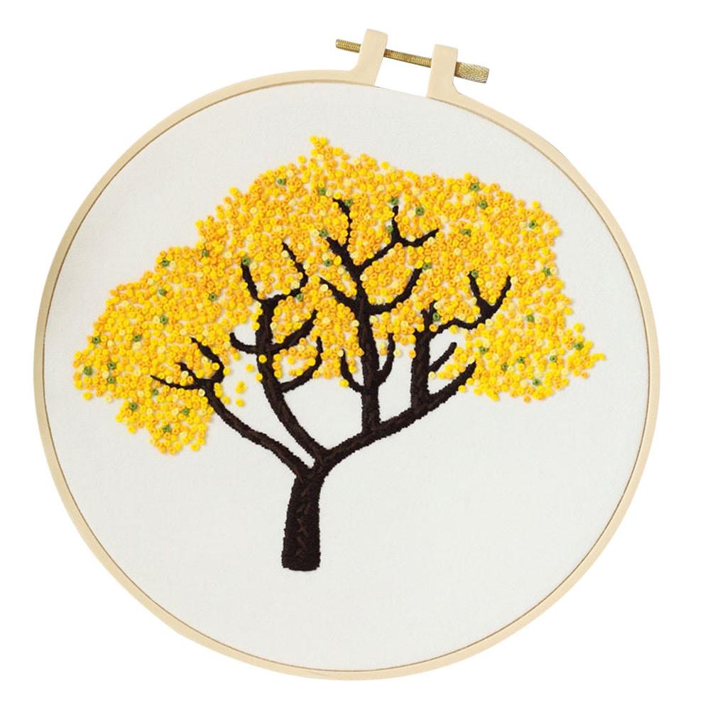 Full Range Of Embroidered Cross- Embroidered Fabrics With Floral Kits