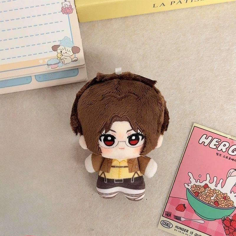 10cm Kawaii Classic Anime Attack on Titan Plush Doll Toy Cartoon Peripheral Stuffed Plush Soft Doll Toy Children's Gift