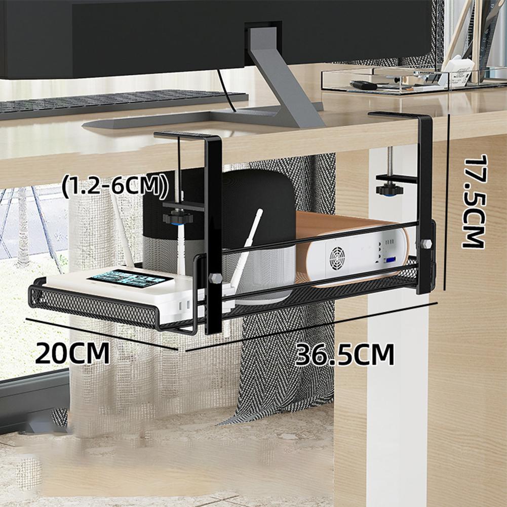 Brand New Number Of Pieces Computer Storage Rack Space Saving Solution For Table Bottom 1 Pieces 36.5*20*17.5cm