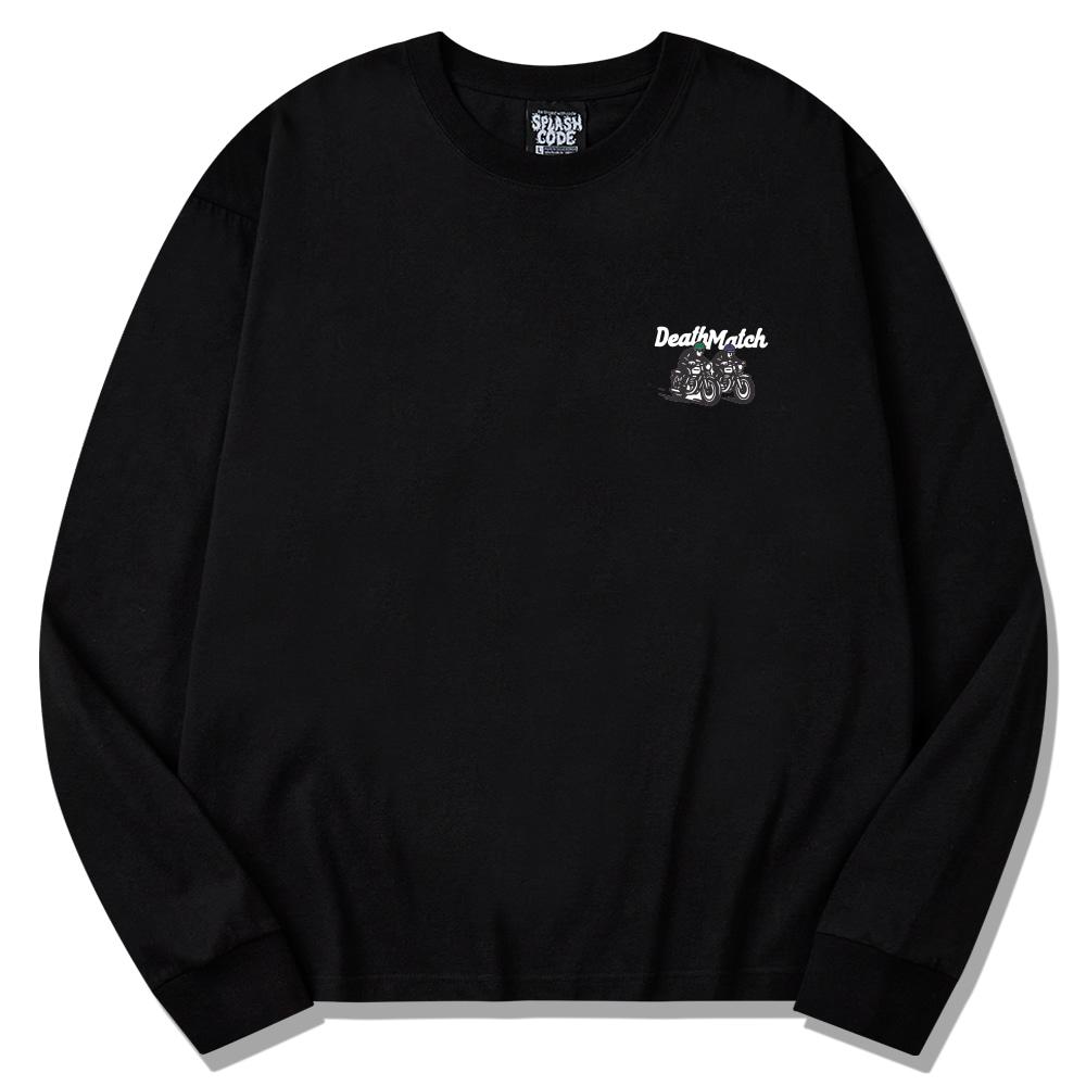 Seupeullaesikodeu Long Sleeve Black - Death Match Cartoon