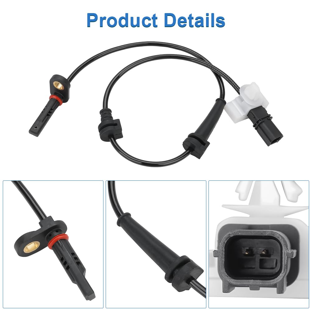 4 Pcs ABS Wheel Speed Sensors Compatible with Honda Accord 2.4L L4 3.5L V6 2008 2009 2010 2011 2012, Front and Rear abs Sensors, Replacement for