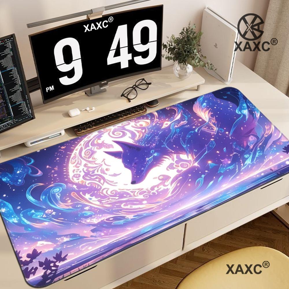 Cartoon Fox XXL Mouse Pad Large Computer Game Accessories Cute HYBXXC Gamer Professional High Quality Rubber Pads Desk mat