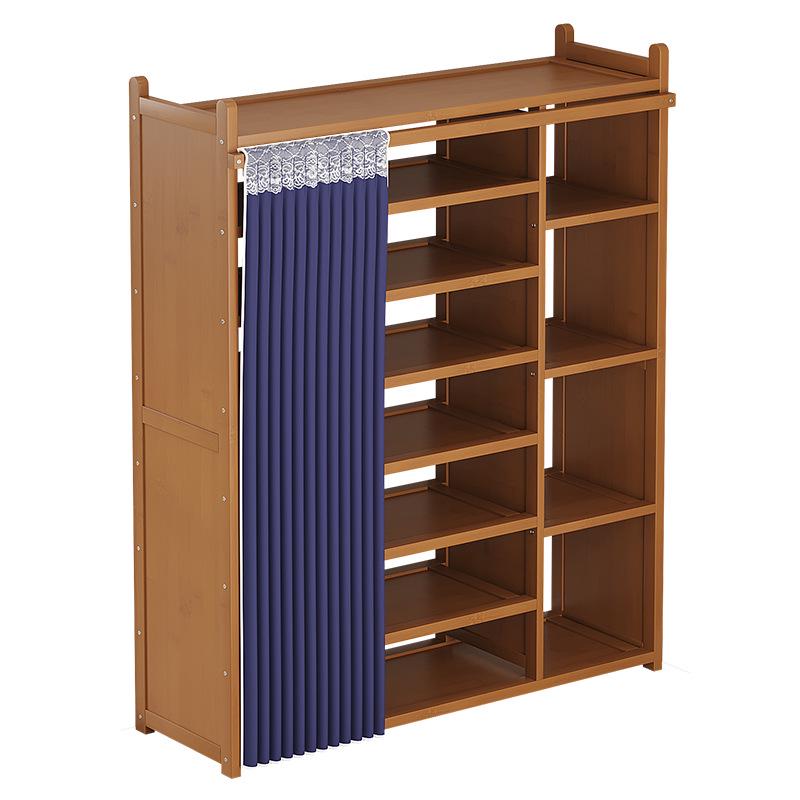 Multi-layer Dustproof Bamboo Shoe Rack for Entryway