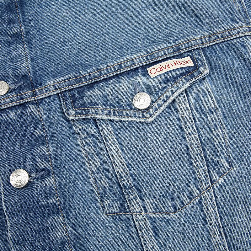 Calvin Klein Oversized Short Denim Jacket Women jackets Light-Blue J20J224546-1AA