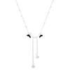 Sterling Silver Butterfly Tassel Necklace - Mori Style Clavicle Chain for Trendy Women and Students