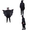 Disfraz de Cosplay de Murciélago de Halloween para Hombre con Material de Poliéster para Eventos de Cosplay