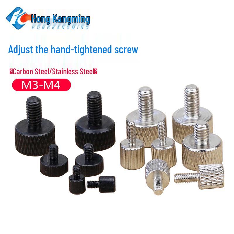 Knurled Hand-Tightening Adjustment Knob Screw M3M4
