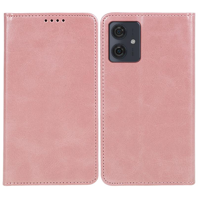 For Motorola Moto G54 5G Case Calf Texture PU Leather Shell Drop-proof Wallet Stand Phone Cover