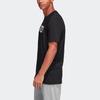 Adidas Essentials Linear Brushed T-Shirt Men Tops Black DV3046