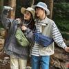 Waterproof Nylon Sling Bag for Unisex Multiple Pockets Outdoor Travel Waist Pack