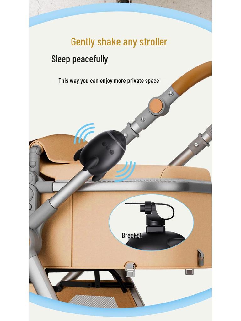 Přenosné elektrické houpadlo pro kočárek a zklidňovač bílým šumem
