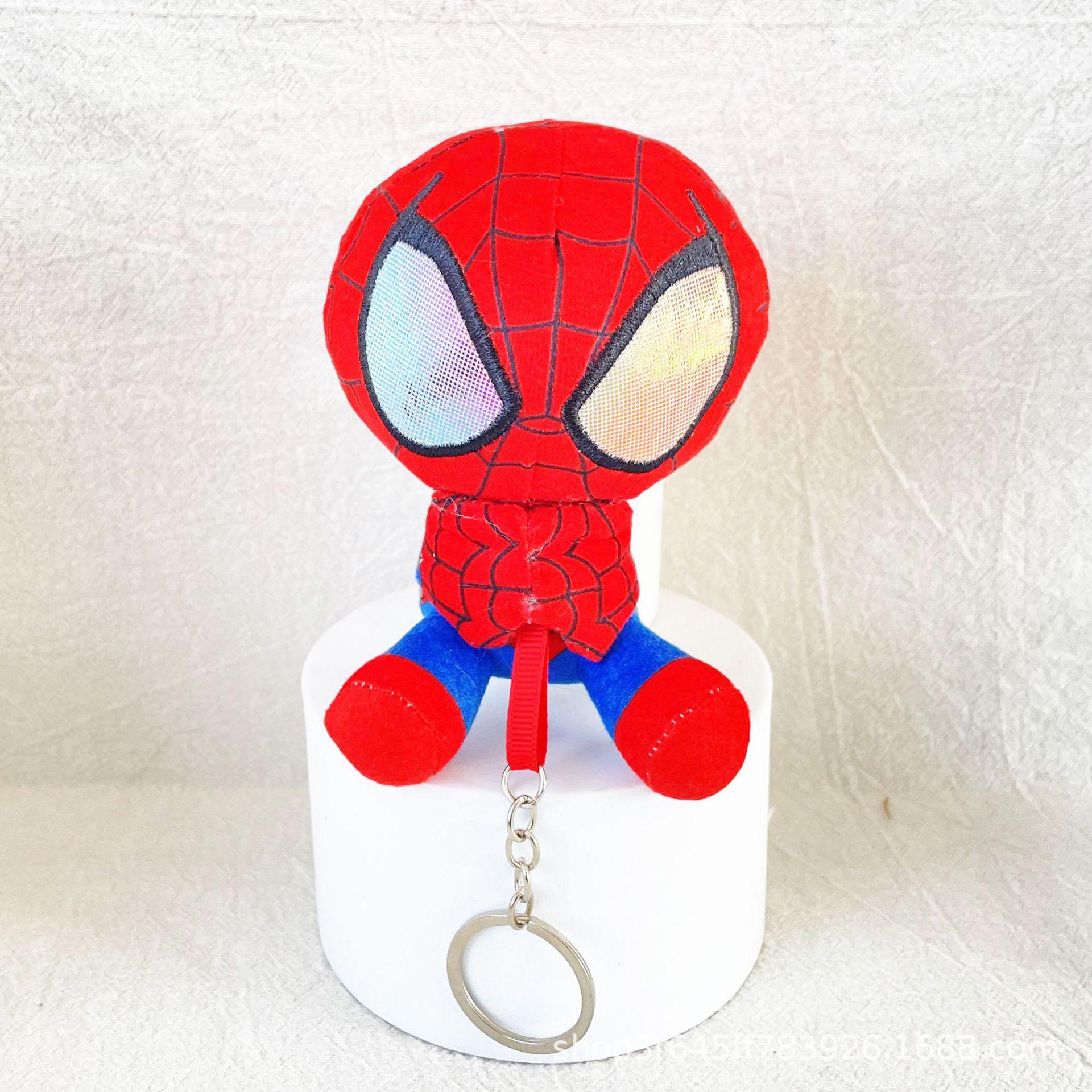 Spider-Man Plush Keychain Pendant - Creative Backpack Ornament 11 cm
