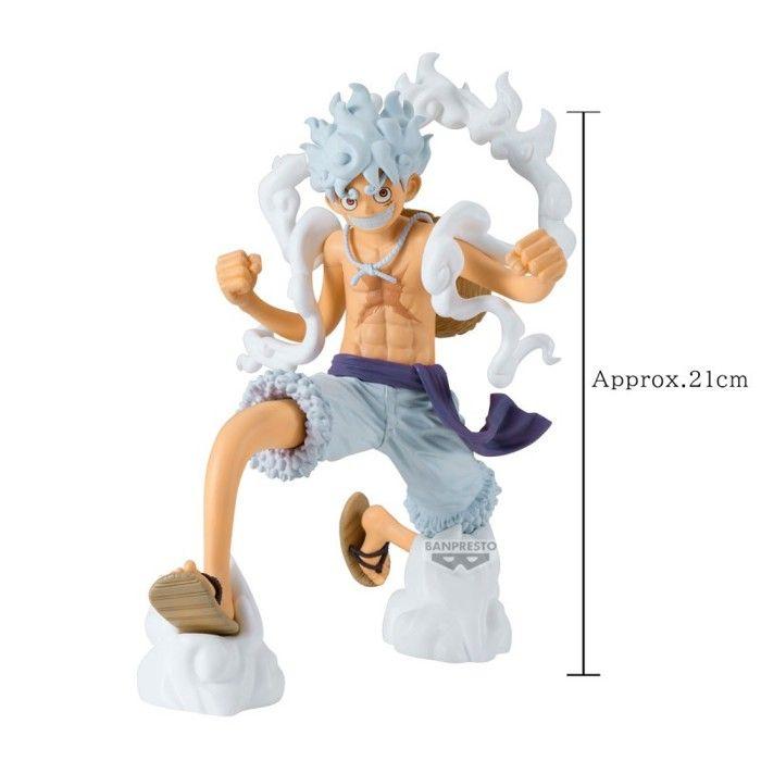 Figurine - BANPRESTO - Luffy Gear 5 - 21 cm - PVC peint mat - Pose dynamique