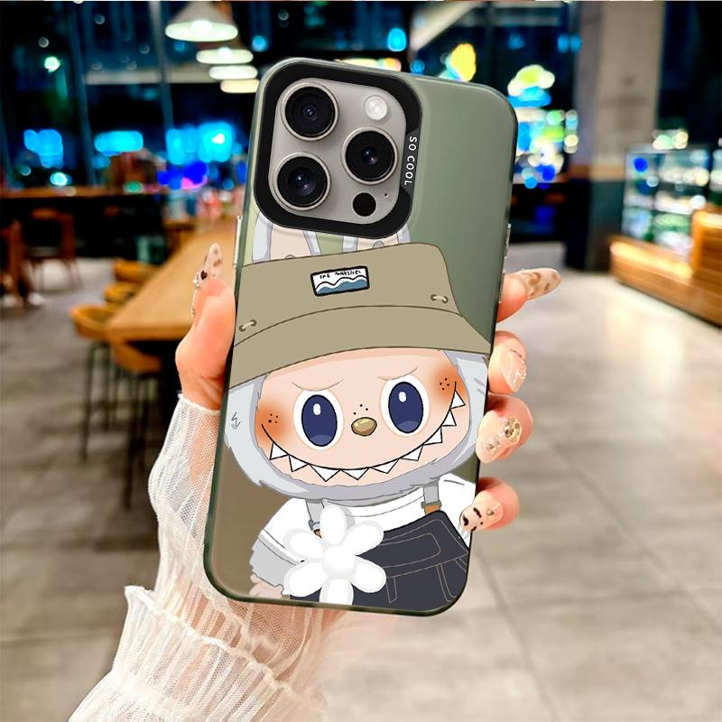 Labubu's Trendy and Cool Adventure Style" Fashion Case for Oppo/Realme Series.Oppo A12,A1 Pro,Reno6 Lite,A3x,A32,A58,A17,Realme 7i,9i,V23,C15,C25Y...