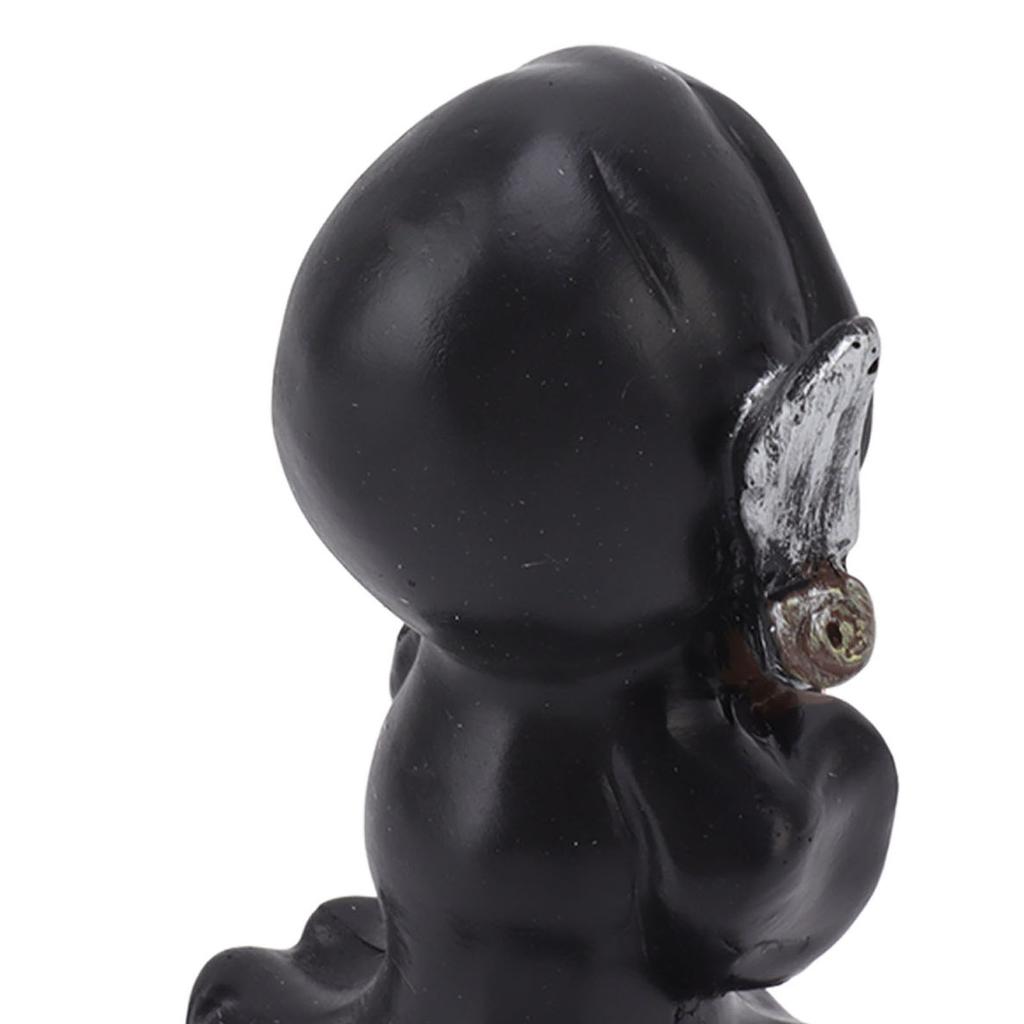 Grim Reaper Sculpture Resin Gothic Desktop Statue Figurine Decoration with Sickle for Halloween Party Stand