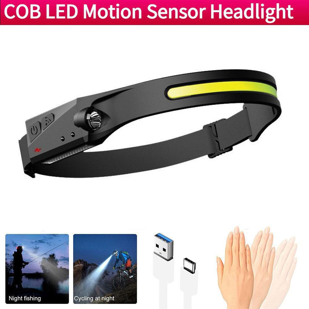 

2 шт. светодиодный фонарик, перезаряжаемый, яркий, с датчиком движения для улицы