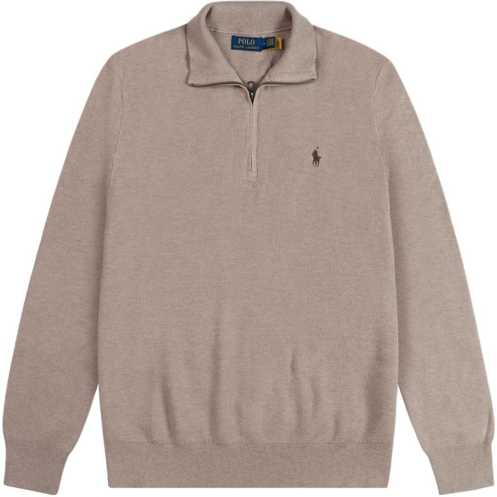 Polo Ralph Lauren Pony Logo Embroidered Half-Zip Long Sleeve Knit Top Men Tops MNPOSWE16821577-101