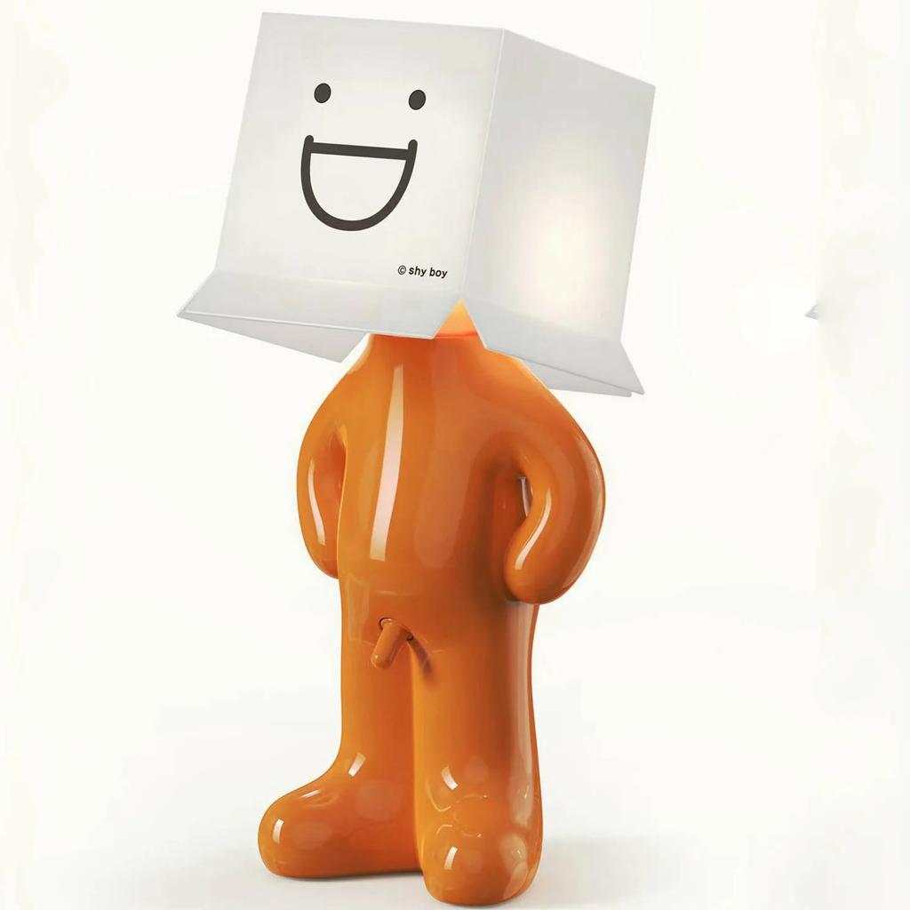 Creative LED Night Lamp Claeted Naughty Boy USB Plug Unique Pleats Reading Lighting Bedroom Bedside Table Light Children's Gift