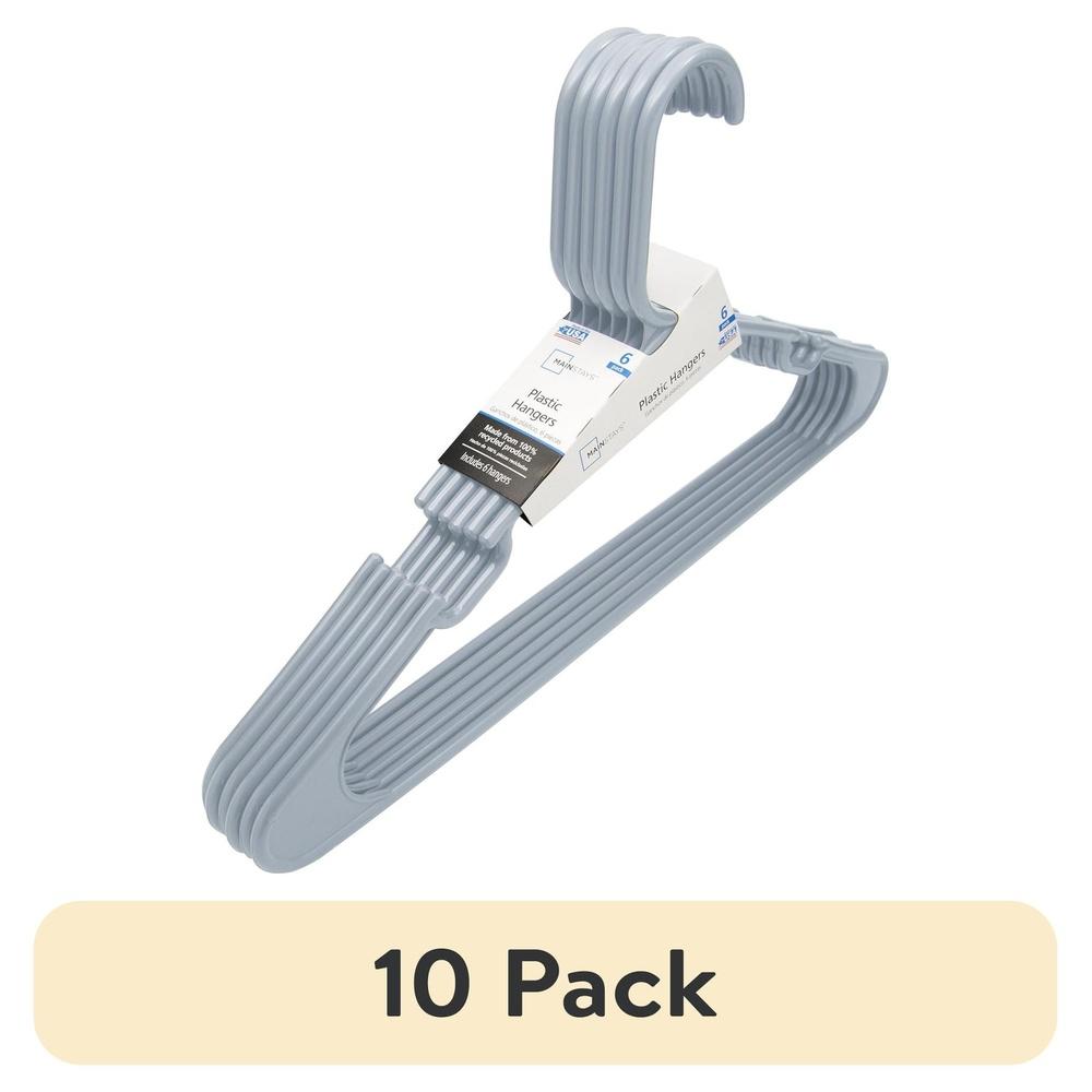 

Набор из 10 прочных пластиковых вешалок для взрослой и подростковой одежды, нескользящие, органайзер для шкафа, идеально для дома, офиса, путешествий United States