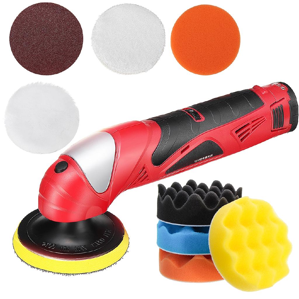12V Polisher 5 Level Variable Speed 3000rpm Car Paint Care Compact Polishing Machine Sander Electric Floor Polisher