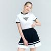 AVAVE Women'S Two-Tone Pleated Skirt Black