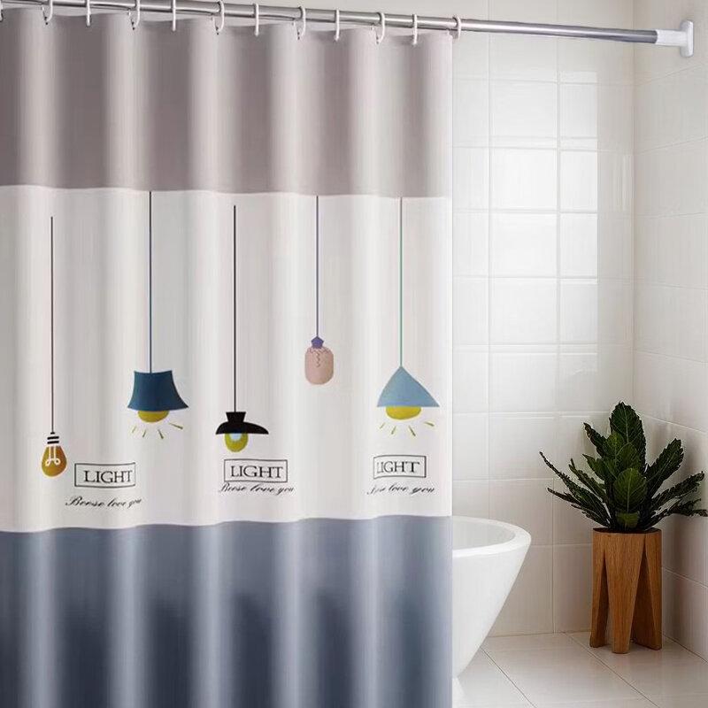 LIEI PEVA Waterproof Shower Curtain