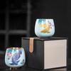 125ml Gilded master cup Handmade Ceramic teacup Souvenir  Celadon Kungfu tea set household Tea cup Tea bowl Gift box