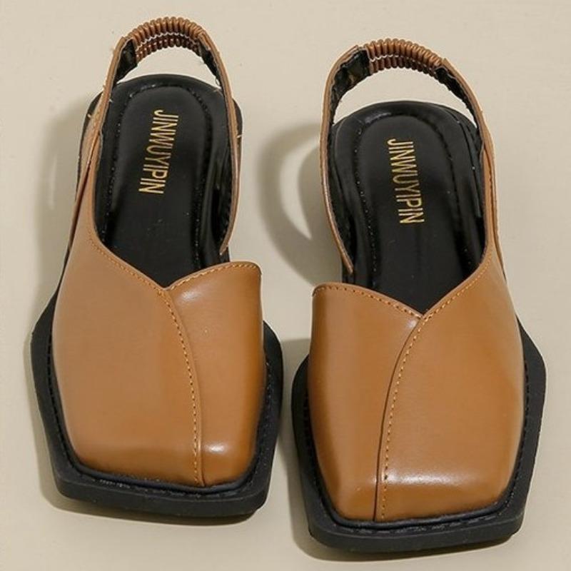 Fashion Fashion Flat Women Sandals Low Heel Roman Shoes with Simple Design for Daily Commuting,fairy Style Casual Single Shoes for Women
