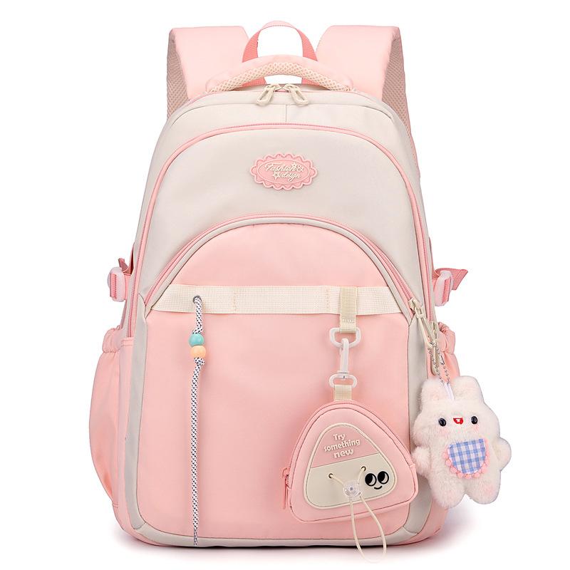 Winter New Cute Large-capacity Primary School Schoolbag for Girls In Grades 3-6, Junior High School Burden Reduction Ridge Backpack