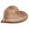 Wooden Snack Plate for Serving Appetizers Heart 20x21 cm Mango