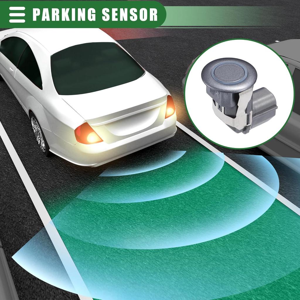 Motoforti 2 Pcs Car Bumper Reverse Parking Assist Sensor, Parking Assist Sensor, for Infiniti EX35 2008-2012, Plastic, No.25994CM10D, Titanium Tone